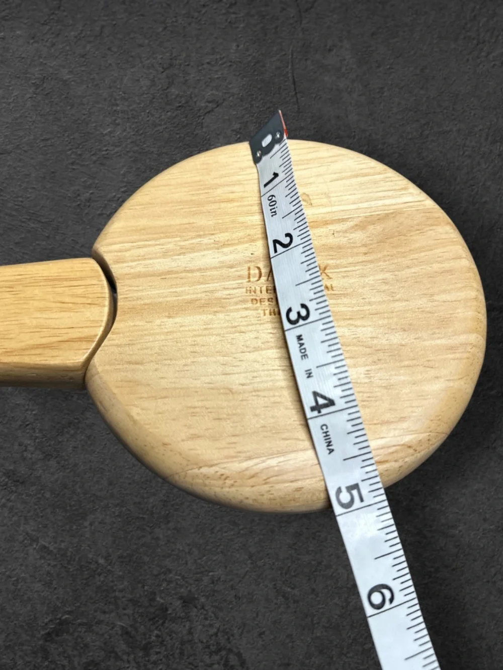 Vintage mid century modern Dansk cutting board cheese board with knife